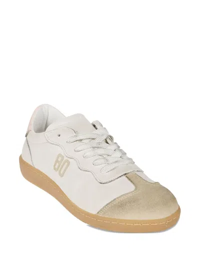 Be980 Pink Spoiler White Sneakers In White