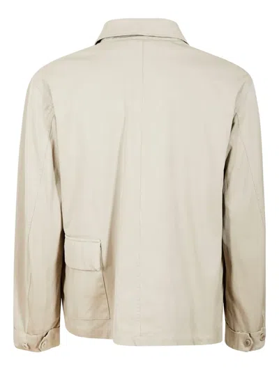 Ten C Multi-pocket Zip-fastening Jacket In Neutral