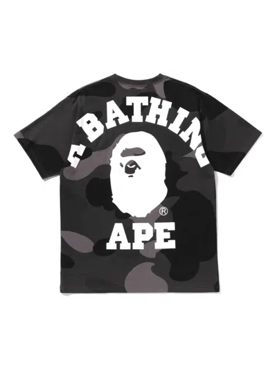A Bathing Ape Mega Color Camo T-shirt In Black