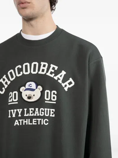 Chocoolate Logo-print Sweatshirt In Green