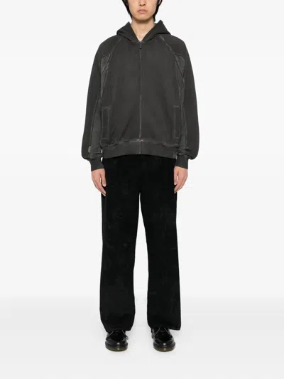 Izzue Logo-embroidered Hoodie In Gray