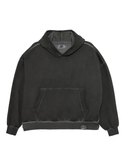 Izzue Graphic-embroidered Hoodie In Gray