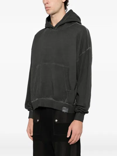 Izzue Graphic-embroidered Hoodie In Gray
