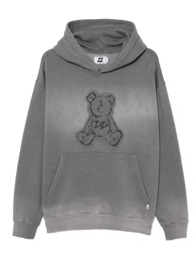 Izzue Graphic-print Hoodie In Gray