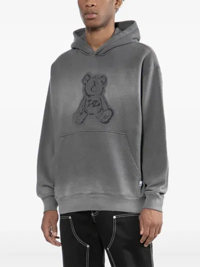 Izzue Graphic-print Hoodie In Gray