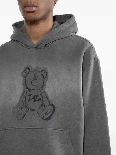 Izzue Graphic-print Hoodie In Gray