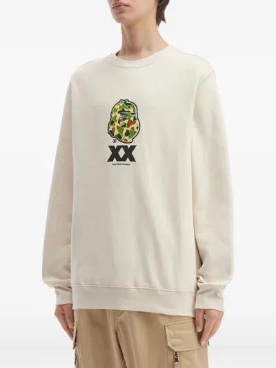 Fingercroxx Camouflag- Appliqué Sweatshirt In Neutral