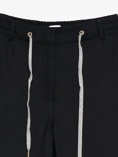 Eleventy Drawstring Trousers In Blue