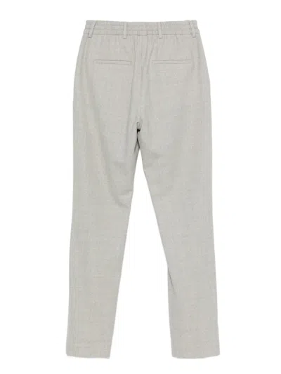 Eleventy Drawstring-waist Trousers In Gray