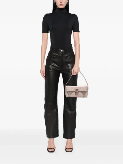 Pre-owned Fendi 2000-2010 Zucchino Canvas Sweety Handbag In Pink