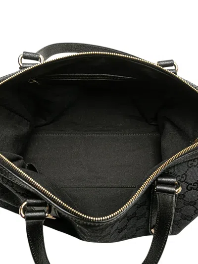 Pre-owned Gucci 2000-2015 Gg Canvas Charmy Shoulder Bag In Black