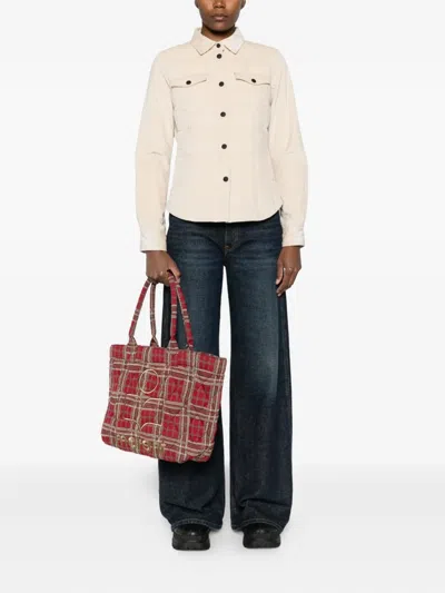 Moncler Nangy Quilted Cotton And Modal-blend Corduroy Down Jacket In Neutral