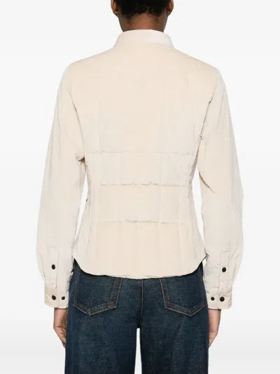 Moncler Nangy Quilted Cotton And Modal-blend Corduroy Down Jacket In Neutral