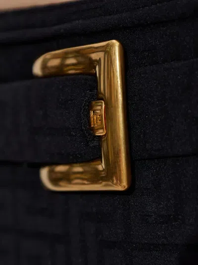 Balmain Belted-waist Bikini In Black