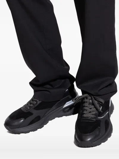 Iceberg Panelled Lace-up Sneakers In Black