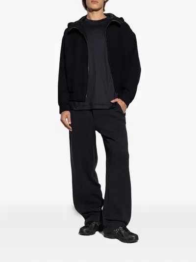 Giorgio Armani Logo-embroidered T-shirt In Blue