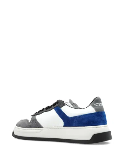 Iceberg Clock V2 Panelled Lace-up Sneakers In White