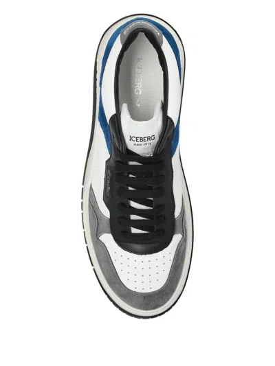 Iceberg Clock V2 Panelled Lace-up Sneakers In White