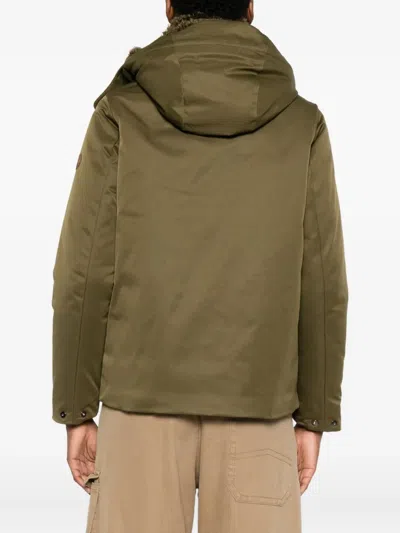 Save The Duck Eco-friendly Parka With Adjustable Hood And Flap Pockets In Green