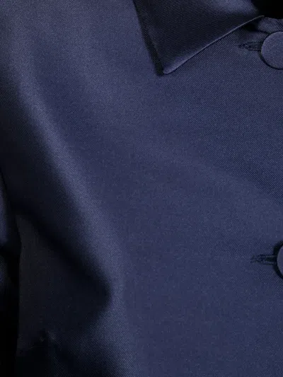 Fit F.it Lighweight Single Breasted Coat In Blue