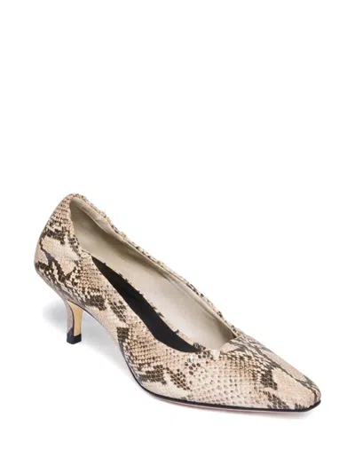 Bernardo 1946 57mm Manu Snakeskin-effect Pumps In Neutral