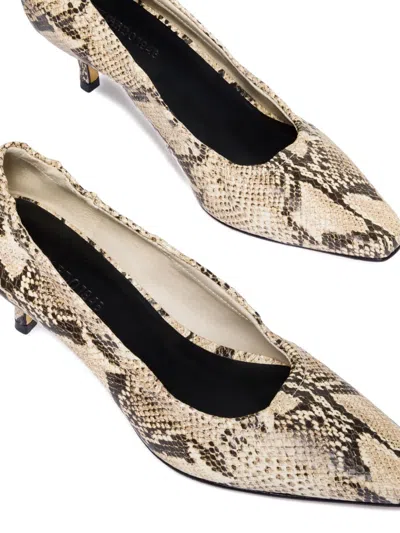 Bernardo 1946 57mm Manu Snakeskin-effect Pumps In Neutral