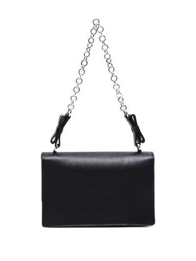 Pre-owned Ferragamo 2000-2015 Ganchini Shoulder Bag In Black