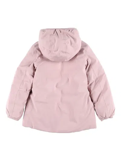 K-way Kid Sophie Thermo Plus Reversible Hooded Down Jacket In Pink