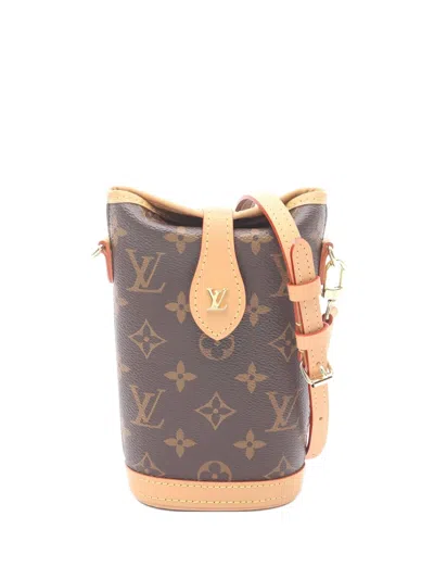 Pre-owned Louis Vuitton Fold Me Monogram Shoulder Bag In Brown