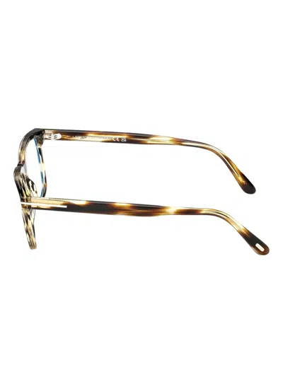 Tom Ford Eyewear Square Frame Glasses In Brown