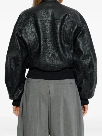 Jacquemus Cropped Crewneck Jacket Textured Finish In Multi