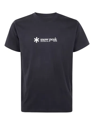 Snow Peak Logo-print T-shirt In Black