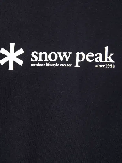 Snow Peak Logo-print T-shirt In Black