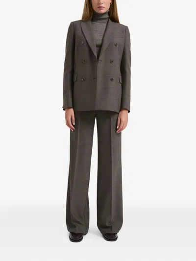 P.a.r.o.s.h Poly Wool Jacket In Brown