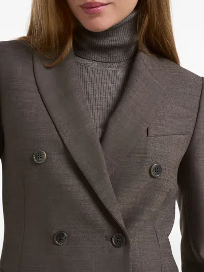 P.a.r.o.s.h Poly Wool Jacket In Brown