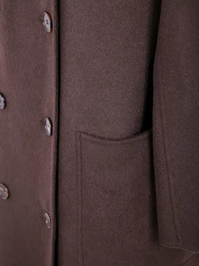 Filippa K "amelia" Double Coat In Brown