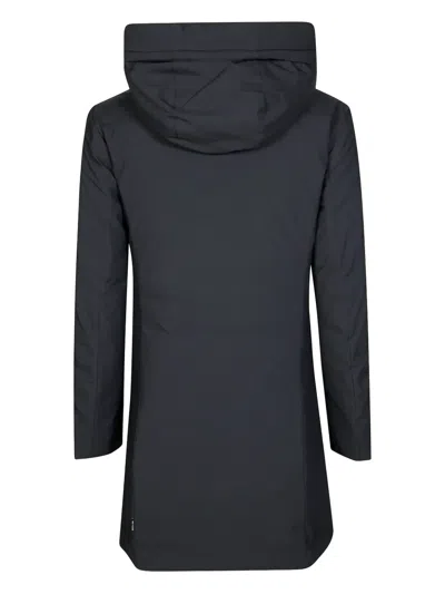 Save The Duck Leyla Fixed Hood With Button Flap In Black