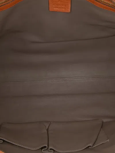 Pre-owned Gucci 2016-2025 Leather Lady Tassel Top Handle Bag Handbag In Orange