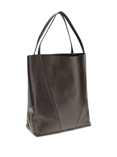 Chloé Spin Large Tote Bag In Brown