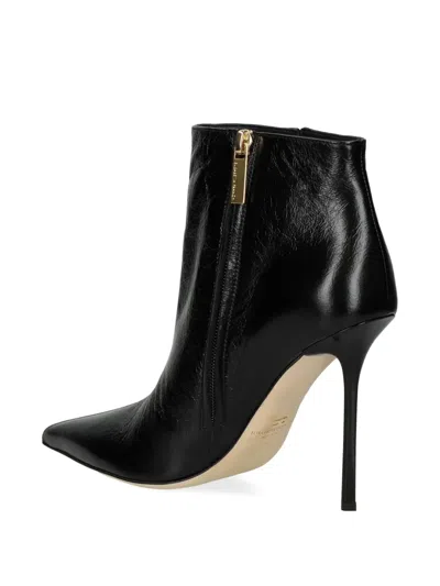 Elisabetta Franchi Logo-plaque Heeled Boots In Black