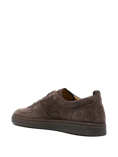 Henderson Baracco Suede Lace-up Sneakers In Brown