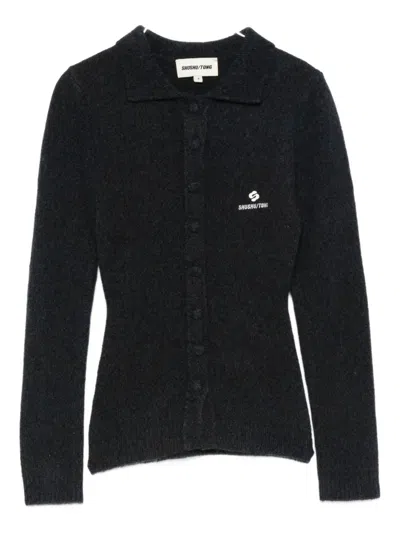 Shushu-tong Logo-detail Cardigan In Black