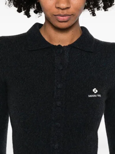 Shushu-tong Logo-detail Cardigan In Black
