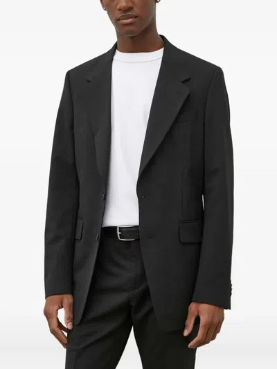 Tiger Of Sweden Buttoned Single-breasted Blazer In Black