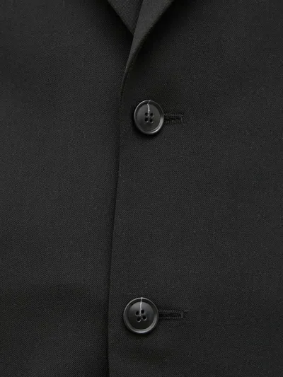 Tiger Of Sweden Buttoned Single-breasted Blazer In Black