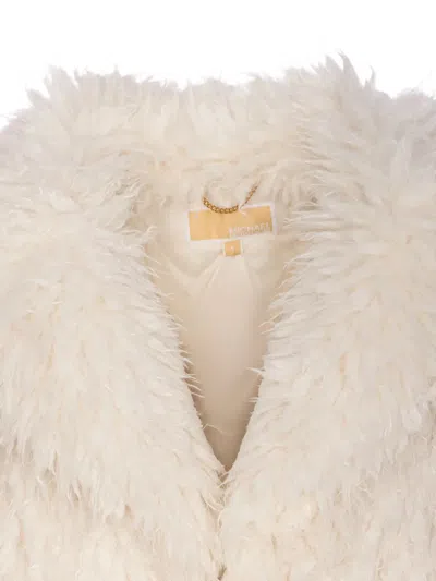 Michael Michael Kors Faux Fur Jacket In Neutral