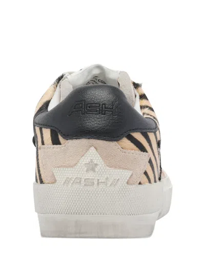 Ash Contemporary Low Top Sneakers With Contrast Panels In Neutral