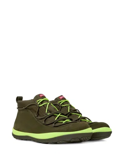 Camper Peu Pista Ankle Boots In Green