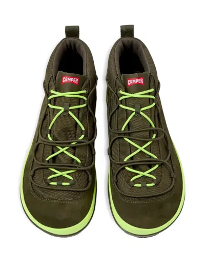 Camper Peu Pista Ankle Boots In Green
