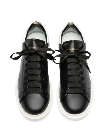 Officine Creative Krace 015 Leather Sneakers In Black